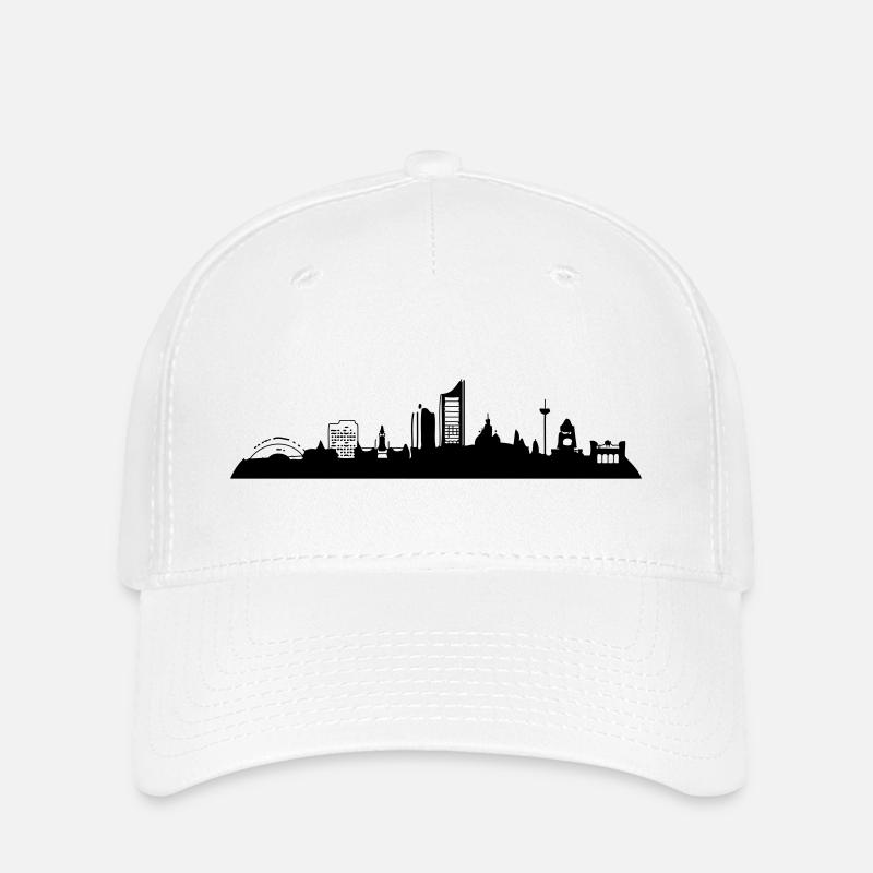 Leipzig Skyline - Flexfit Cap - Weiß