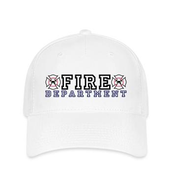 Fire Department with Malteser Cross - Flexfit Cap - white - Front