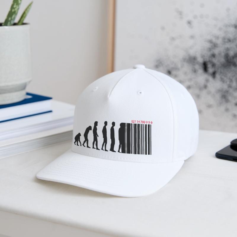 DARWIN - EVOLUTION SOCIETE - CODE BARRE Casquette Flexfit