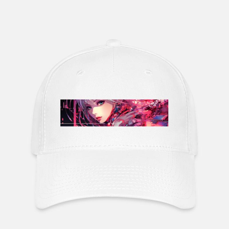 Anime Cyber - Flexfit Cap - white