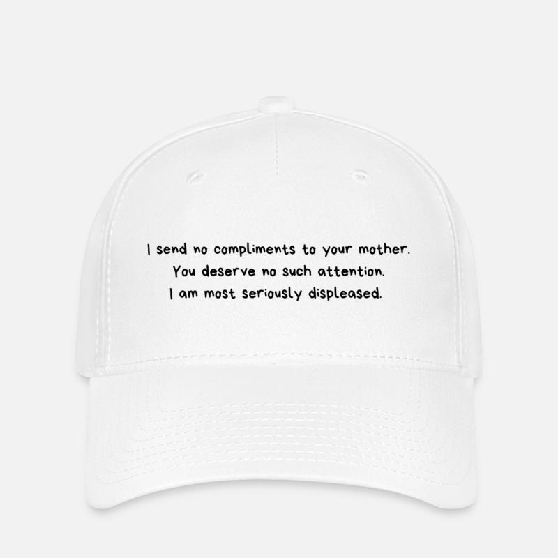 Quote Lady Catherine by Jane Austen - Flexfit Cap - white