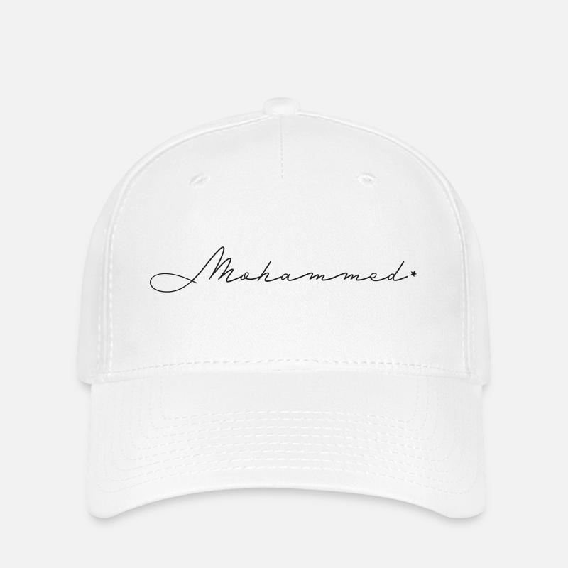 Nom : Mohammed - Casquette Flexfit - blanc