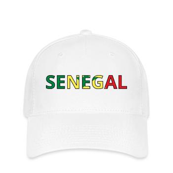 Flag of Senegal - Flexfit Cap - white - Front