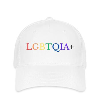LGBTQIA+ - Casquette Flexfit - blanc - Devant