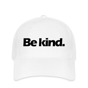 Be kind. - Flexfit Cap - white - Front