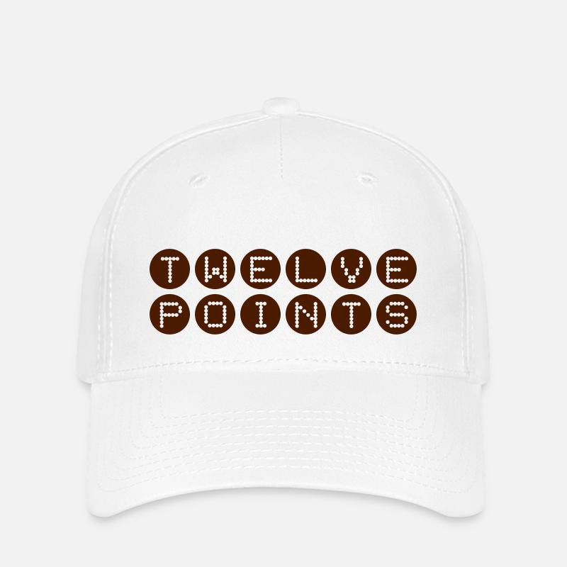 Twelve Points #2 - Flexfit Cap - Weiß