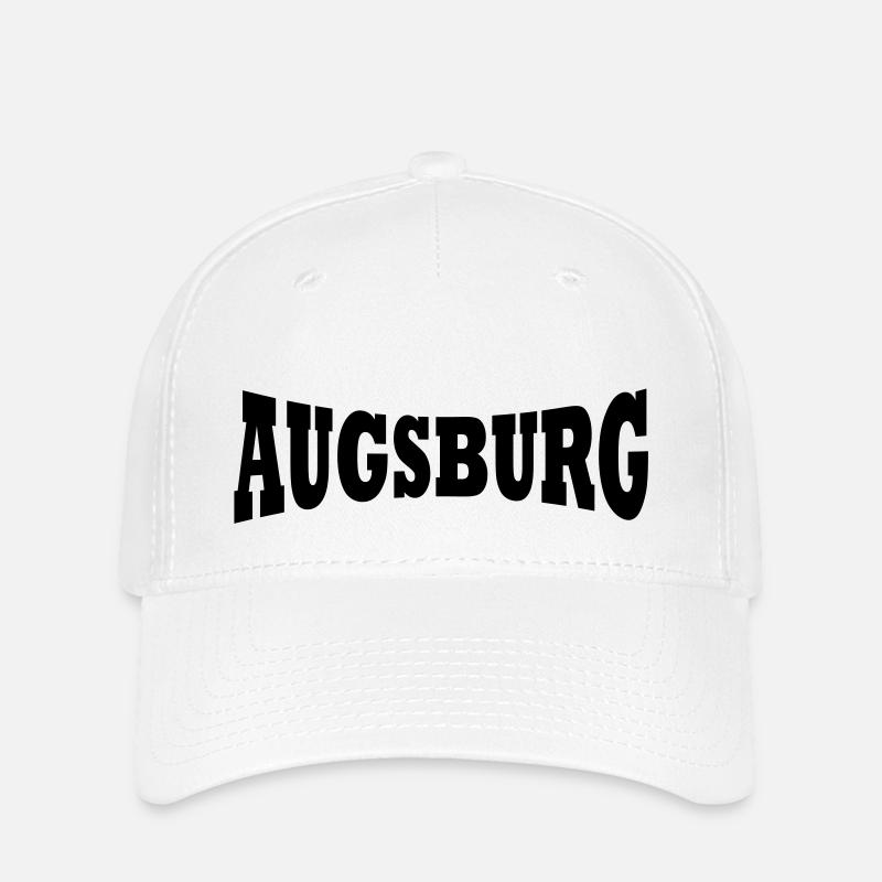 Augsburg Schriftzug - Flexfit Cap - Weiß