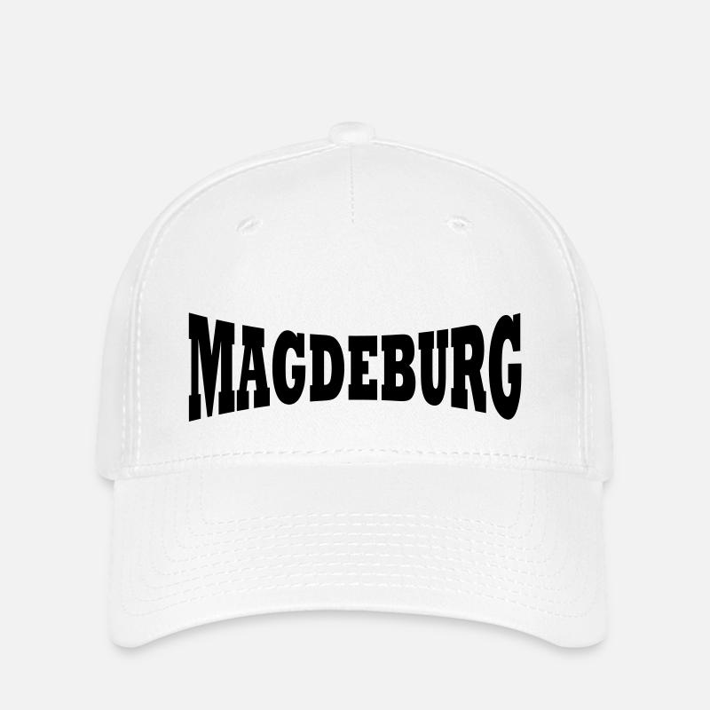 Magdeburg Schriftzug - Flexfit Cap - Weiß