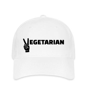 Vegetarian - Flexfit Cap - white - Front