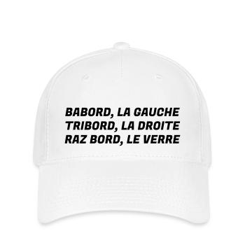 Bretagne / Breton / Bretonne / Breizh / Bzh - Casquette Flexfit - blanc - Devant