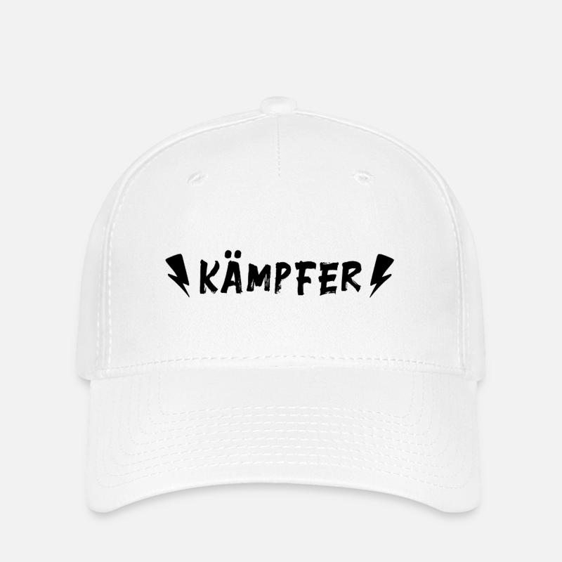 Kämpfer - Glücksbringer - Du schaffst das! - Flexfit Cap - Weiß