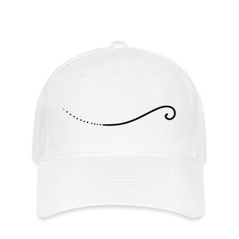 Ligne de gribouillis - Casquette Flexfit - blanc - Devant