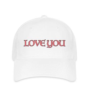 Love you pink. - Flexfit Cap - white - Front