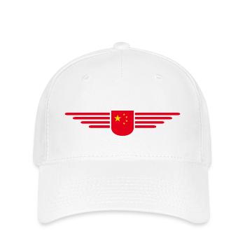 J’aime la Chine, Tenue de t-shirt design - Casquette Flexfit - blanc - Devant