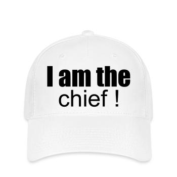 i am the chief ! - Flexfit Cap - Weiß - Vorne