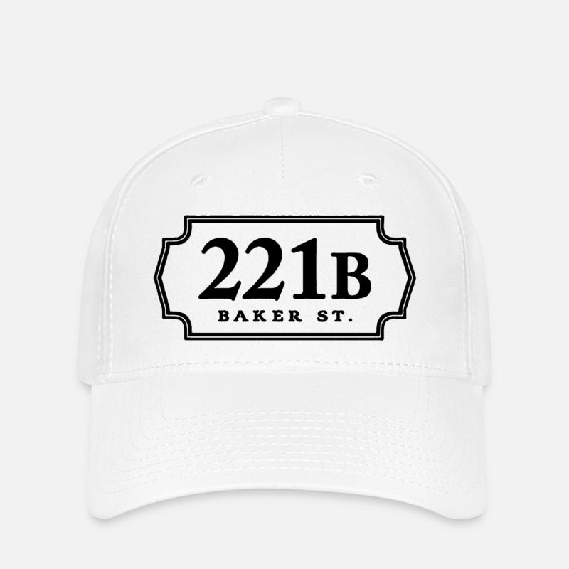 221b Baker st - Casquette Flexfit - blanc