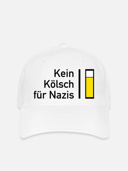Kein Kösch für Nazis - Flexfit Cap - Weiß