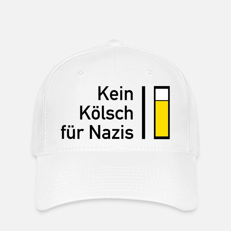 Kein Kösch für Nazis - Flexfit Cap - Weiß