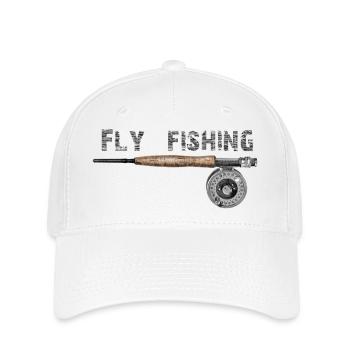 Fly fishing - Flexfit Cap - Weiß - Vorne