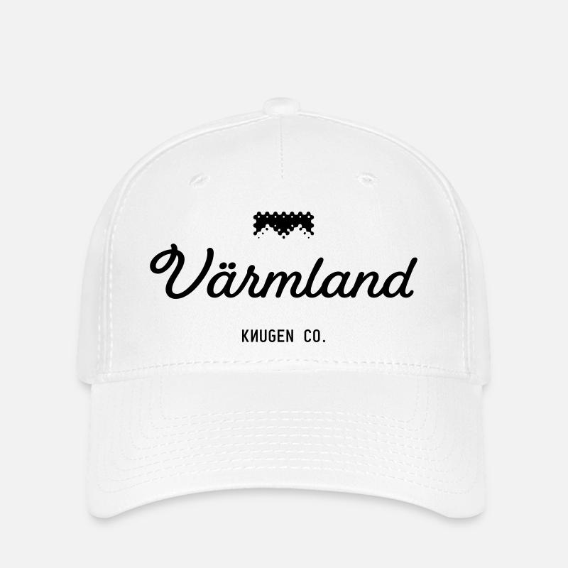 Värmland noir - Casquette Flexfit - blanc