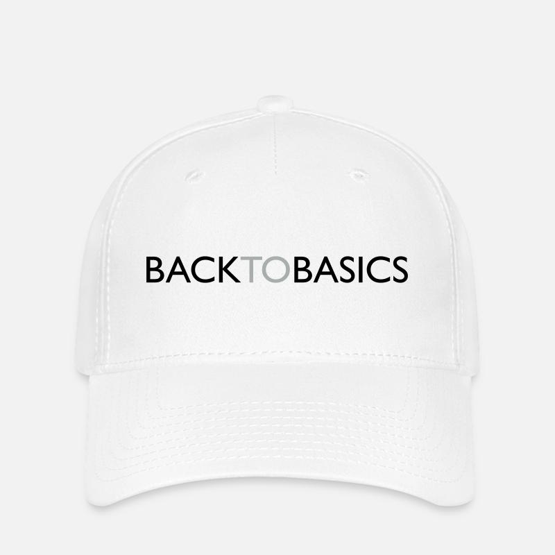 14 Back to basics - Flexfit Cap - white