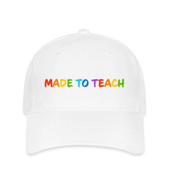 Conçu pour enseigner - Casquette Flexfit - blanc - Devant