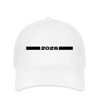 2026 Linie - Flexfit Cap - Weiß - Vorne