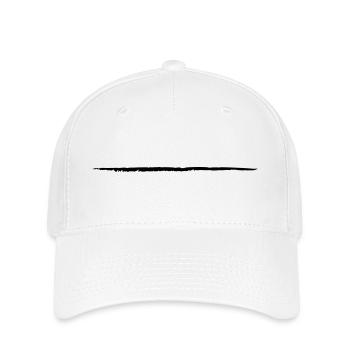 Brush Stroke Underline Pinselstrich Grunge Art - Flexfit Cap - white - Front