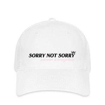 Désolé pas désolé - Casquette Flexfit - blanc - Devant