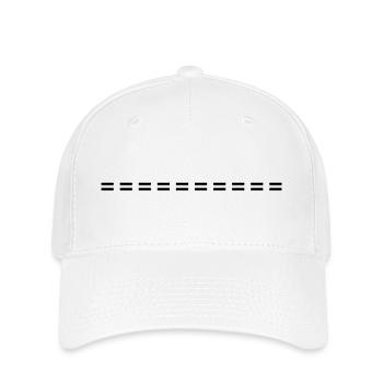Line dashed symbol stroke - Flexfit Cap - white - Front