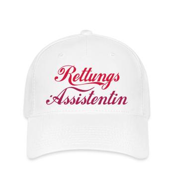 Rettungs-Assistentin mittig - Flexfit Cap - Weiß - Vorne