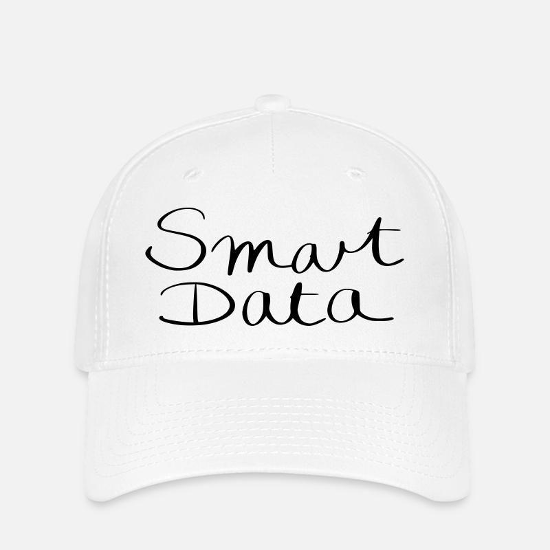 smart data - Casquette Flexfit - blanc