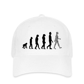 Evolution QR code - Humor health pass - Flexfit Cap - white - Front