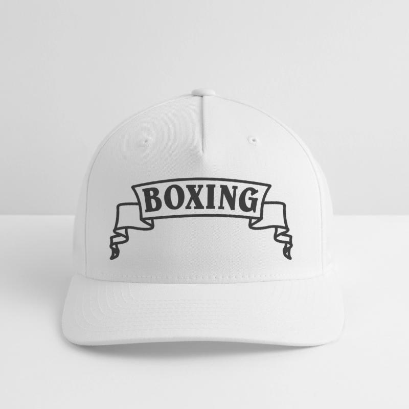 Boxen Boxtext in Wimpel oder Banner Flexfit Cap