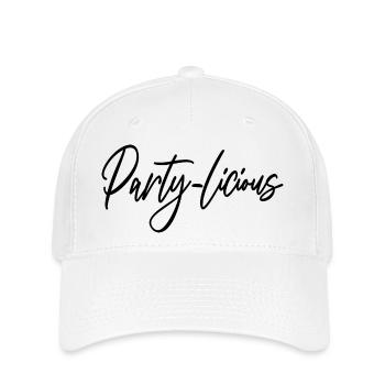 Party-Licious Funny Birthday Party Geschenk Männer Frauen - Flexfit Cap - Weiß - Vorne
