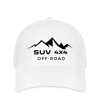 SUV 4X4 GELÄNDE - Flexfit Cap - Weiß - Vorne