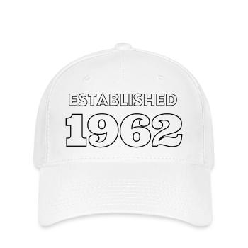 Fondée en 1962 - Célébrez votre année de naissance - Casquette Flexfit - blanc - Devant
