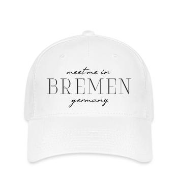 Brême, Allemagne T-Shirt Design de Style Élégance - Casquette Flexfit - blanc - Devant