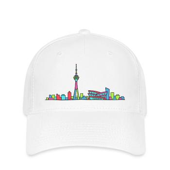 Stuttgart City Skyline TV Tower Modern Line Art - Flexfit Cap - white - Front