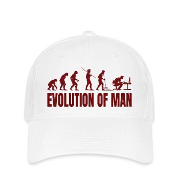 Computer PC Evolution Computer Scientist Programmer - Flexfit Cap - white - Front