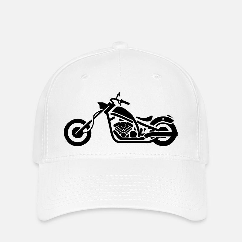 Motorrad - Flexfit Cap - Weiß