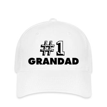 number one grandad - Flexfit Cap - white - Front