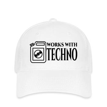 Techno Carburant - Casquette Flexfit - blanc - Devant