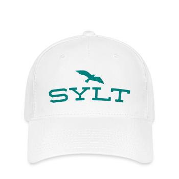 Sylt - Nordsee - Deutschland - Kampen - Insel - Flexfit Cap - Weiß - Vorne