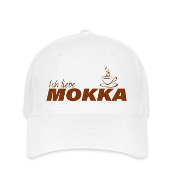 J’ADORE LE MOKA - Casquette Flexfit - blanc - Devant