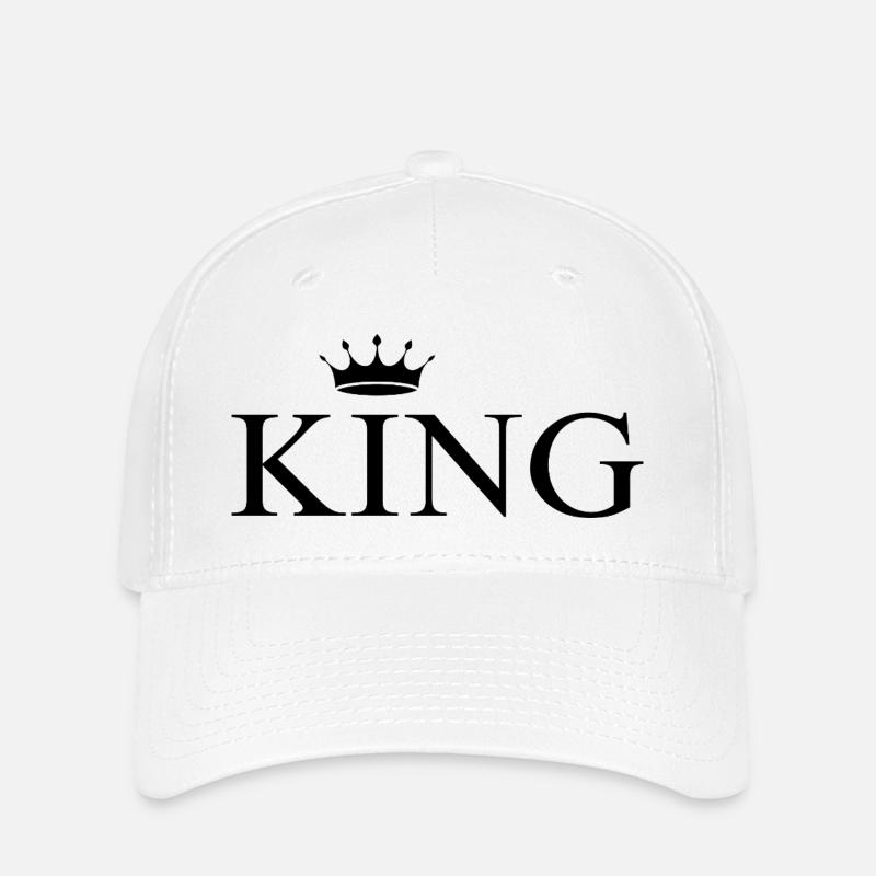 KING - Flexfit Cap - Weiß