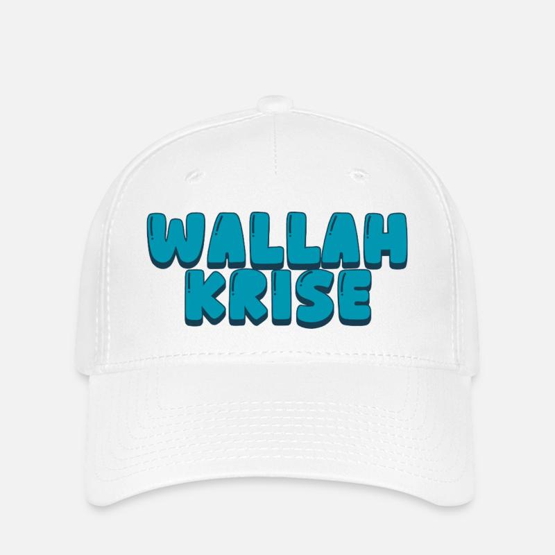 wallah krise - Flexfit Cap - Weiß