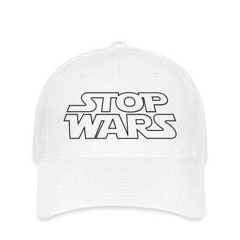 Opposants à la guerre Stop Wars - Casquette Flexfit - blanc - Devant