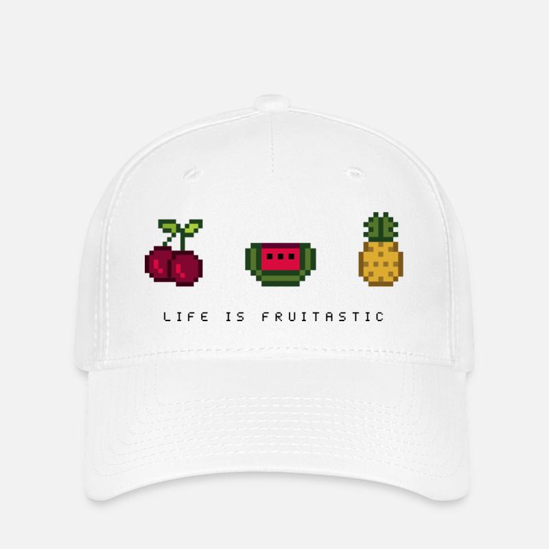 life is fruitastic - Flexfit Cap - white
