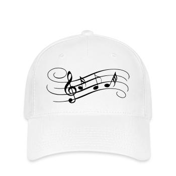 Hochfliegende Töne - Flexfit Cap - Weiß - Vorne